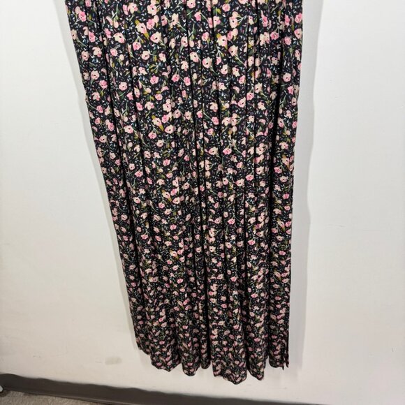 Zadig & Voltaire Black Pink Floral Maxi Dress Size XS Romantic - Picture 4 of 14